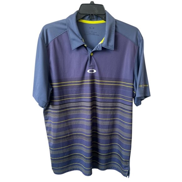 Oakley Men's The Players Championship Stripe Short Sleeve Golf Polo Shirt Large - Picture 1 of 9